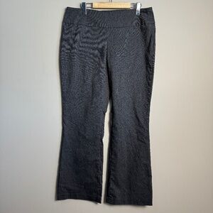 DALIA‎ Women's Elastic Waist Pull On Dress Pants Gray Size 12 Business Casual